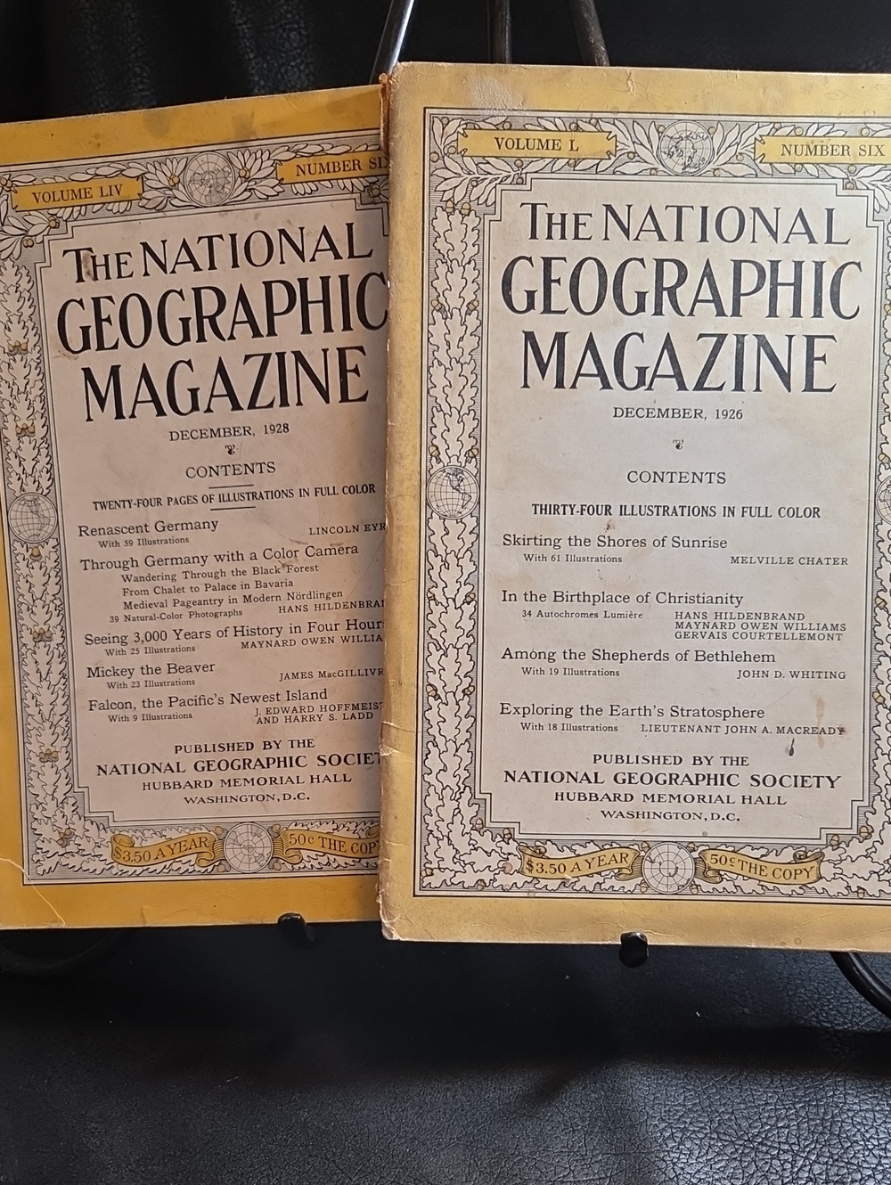 The National Geographic Magazine - December 1926 And December 1928 Issues